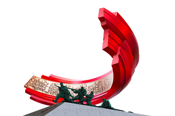 现代雕塑的展示